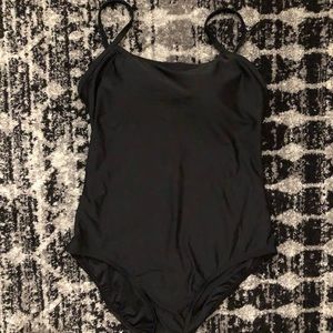 Black one piece swimsuit